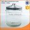 High quality & economic transparent glass storage jar with lid