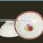Flower pizza bowl / ceramic bowl,pretty designs porcelain bowl,salad bowl with nice decal