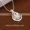 Wholesale 925 sterling silver cubic zirconia monogram necklace