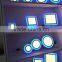 Bi-color two color white and blue color LED panel light