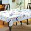 beautiful Square flower printed vinyl tablecloth,water proof table cloth