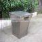 Outdoor trash can stainless steel waste bin
