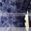 ASAM-07 Floor Length Zipper Back Tulle Lace Pearls Beaded Flowers Long Sleeves Blue Evening Dress                        
                                                Quality Choice