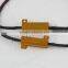 Led h8 h9 H11 Fog Light Resistor Canceller Harness Cable 50w 6ohm Led Load Resistors