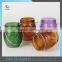 High Quality Owl Candle Holder Round Glass Decorative Lanterns With Colored Glass For Candles