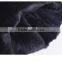 Ladies Wearing Leather Gloves With Gradient Rex Rabbit Fur Trim Genuine Sheep Skin