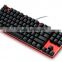 Factory Direct Sales 87 Key Keyboards US/Korean/Japanese Layout Mini Wired Mechanicla Keyboard Motospeed Mototech K87