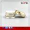 wholesale 10g 15g 30g 50g oblique tapered gold acrylic cosmetic jar; plastic cosmetic for skin care