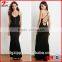 2015 Hot sale summer crisscross strap long backless dress for women, ladies western dress designs