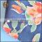 2015 new products floral dress fabric linen viscose print big floral fabric