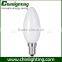 Standard Torpedo Blunt Candelabra c35 led christmas filament candle lights c35t lamps 4w e14 candle filament