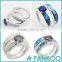 Pankoo Precious Stone Series Opal Sterling Silver for Engagement Unisex Ring