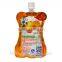 Clear laminated spout pouch for packaging juice