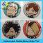 1 inch red round epoxy sticker