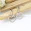 Unique hot selling women jewelry with silver magnetic heart earrings