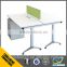 Latest stlylish office table design office partition double side computer table for 2 person