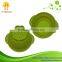 2014 best seller non-toxic portable silicone colander bowl with stainless steel