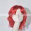 Halloween Red short kinky curls wig synthetic costume wig N270