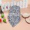  wholesale OEM service supply type cute triangle baby bibs cotton