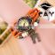 Alibaba Wholesale Fashion Ladies Braided Pu Leather Watch Bracelet