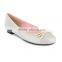 Footwear ladies women pump shoes patent PU upper flat ballerinas