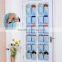 12-grid Non woven fabric Hanging folding wardrobe storage bag