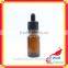 E-cig liquid bottles with round shape glass dropper bottle for 10ml amber glass bottle