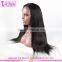 20 Inches Peruvian Hair Raw Unprocessed Virgin Lace Wig Large Stock Long Black Straight Hair Wig