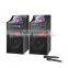 10 inch double high powered plastic bluetooth speaker with Led light and wireless microphone YY-118