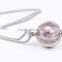Eye Shape Love Heart Locket Necklace Aromatherapy Essential Oil Perfume Fragrance Diffuser Necklace Wholesales