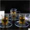 FDA Standard, Borosilicate Material Cups & Saucers Drinkware Type double wall glass Coffee cup set with creative handle