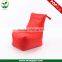 Oversized red bean bag chair