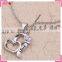 Dainty Necklace for Lovers, Heart Pendant Imitate Silver Plated Necklace