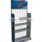 Metal floor engine oil display rack