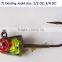 new soft body 24cm 290g with jig head hook for sea fishing