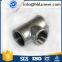 NPT galvanized beaded tee M.I. pipe fittings