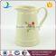 YSj0010-03 Wholesale flowee decal stoneware bathroom jug