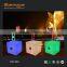 Waterproof IP65 Outdoor Portable Rechargeable LED Speaker Cube Chair