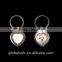 Nice Sublimation Heart Shape Metal Key Chain for Wedding Gifts