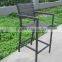 Outdoor bar furniture plastic wood high stool bar chair