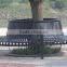 Outdoor Park metal stainless steel chair planter