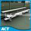 Portable moveable aluminum bench brackets for live soccer
