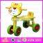 2015 New arrival Wooden Kid Trike Toy,Interesting cheap Wooden Tricycle Toy,Green color wooden baby tricycle toy in bulk W16A013