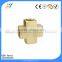 Brass female 4 way pipe fitting