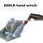 600lbs Hand Winch With Cable