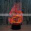 2016 creative colorful touch panel round base colorful USB 3D night light decoration light for Christmas gift