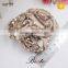 Stock cheap handmade rhinestone fabric shoe flower for kids