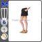 Side functional pocket thigh-length blank short black skirt