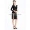 2016 Black Long Sleeve Woman Bandage Dress