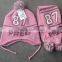 lovely kids polar fleece hat and scarf sets